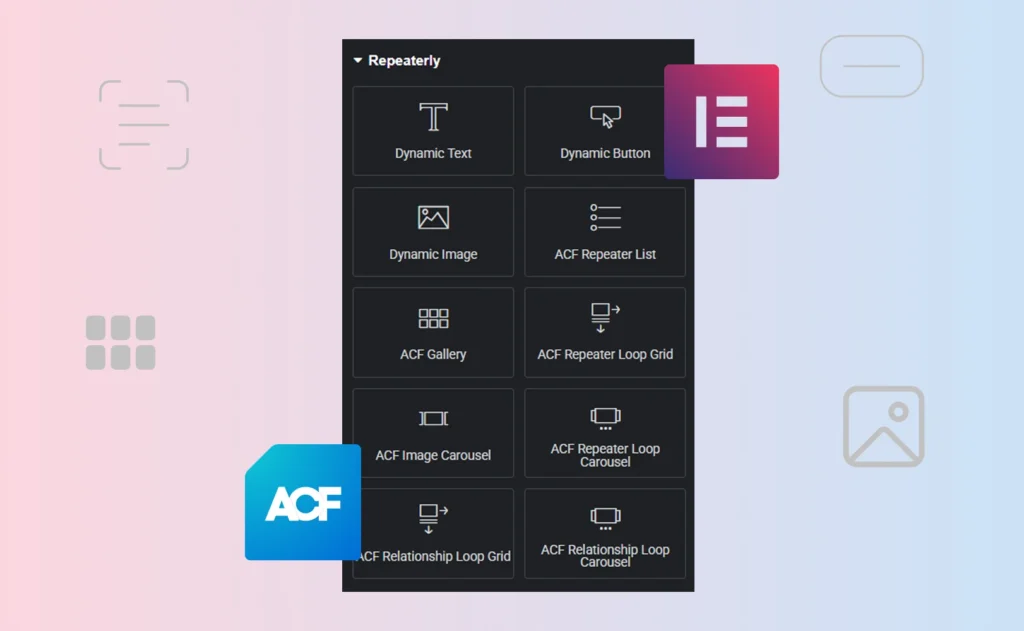 repeaterly - acf repeater fields in elementor